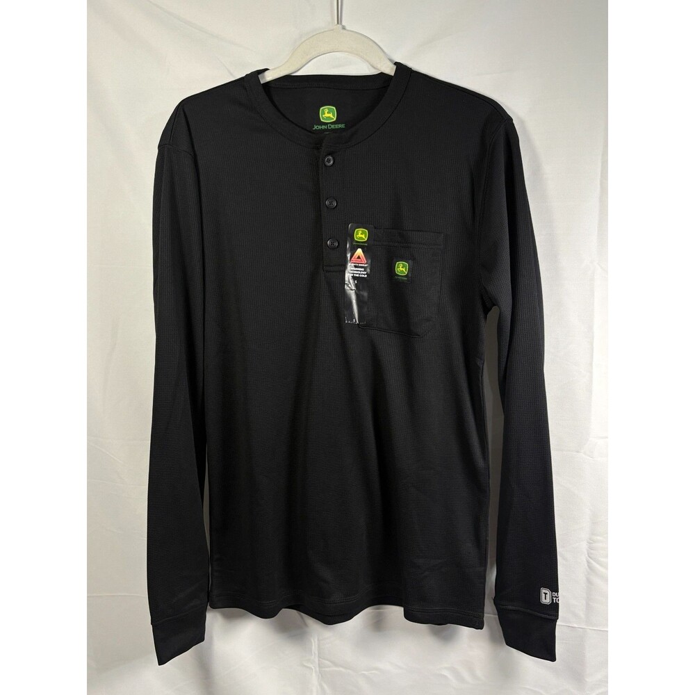 NEW Men's John Deere Thermal Waffle Knit Top - Size Small